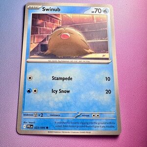 swinub - 023/094 (common) — pokemon: phantasmal flames
